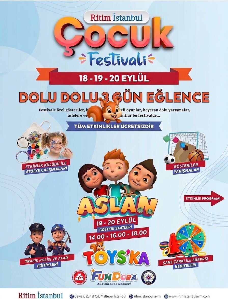 TOYSKA Ritim İstanbul AVM Çocuk Festivali’nde! Eğlenceye Davetlisiniz