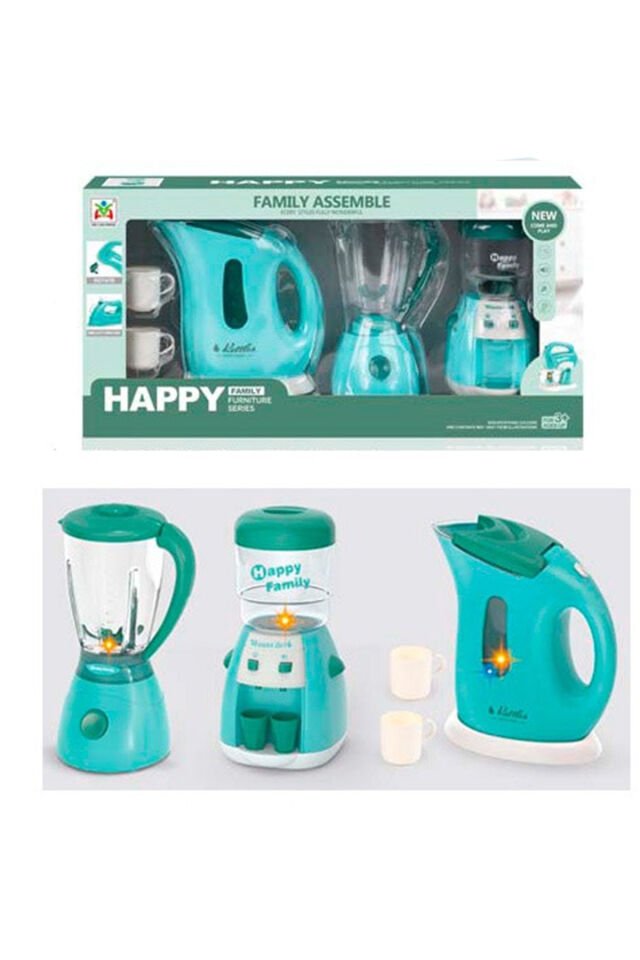 Oyuncak Mutfak Seti – Çocuklar İçin Pilli 3’lü Evcilik Mutfak Aletleri Seti