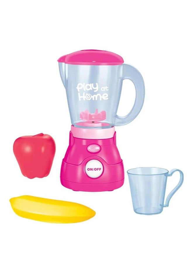 Işıklı Sesli Gerçekçi Oyuncak Blender – Aksesuarlı Mutfak Seti (6 Parça)