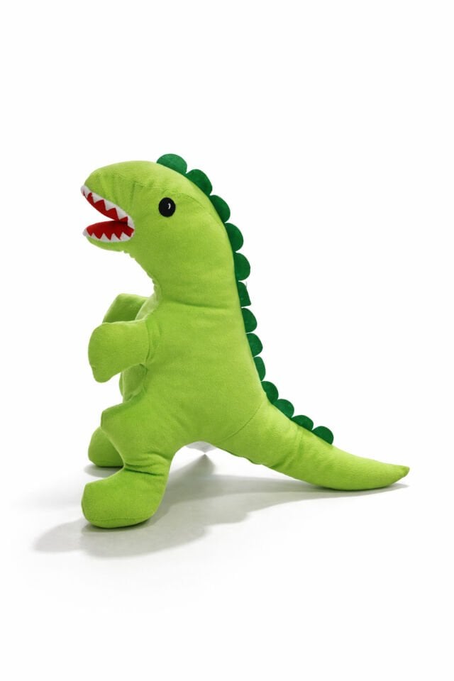 Pelüş Dolgulu Nakışlı Bebek Dinozor Kırlent