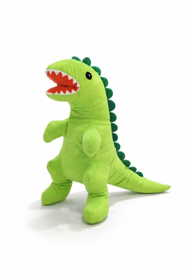 Pelüş Dolgulu Nakışlı Bebek Dinozor Kırlent