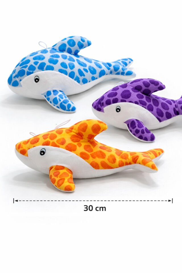 Peluş Yunus Balığı Oyuncak – Yumuşak Dokulu Ev & Çocuk Odası Dekoru - 30 cm