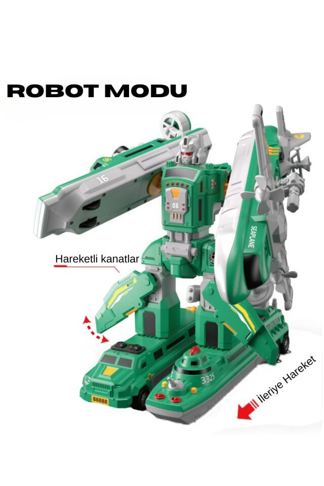 Manyetik Dönüşebilen Robot & Araç Yapı Oyuncak Seti (25 Parça)