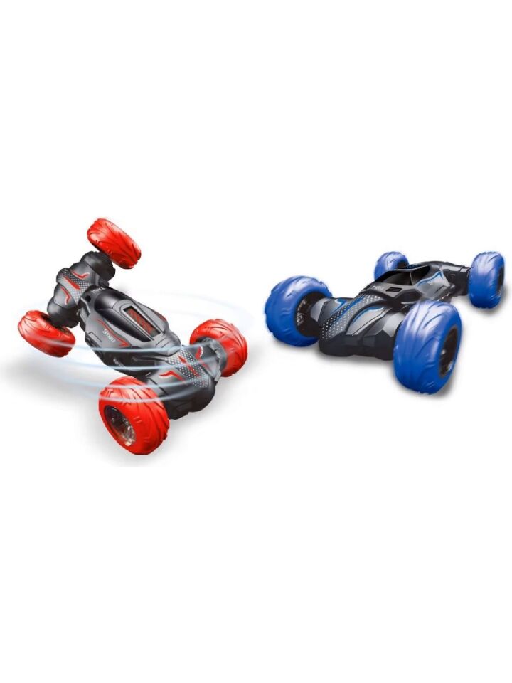 Işıklı 360° Twist Stunt Uzaktan Kumandalı Akrobat Oyuncak Araba - Kırmızı
