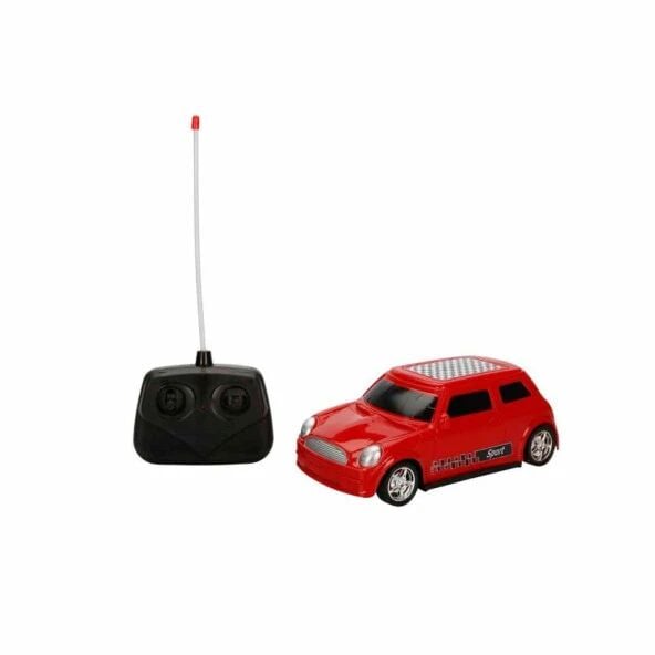 RC Mini Cooper Tarzı Araba | 4 Fonksiyon Uzaktan Kumandalı Oyuncak - Kırmızı