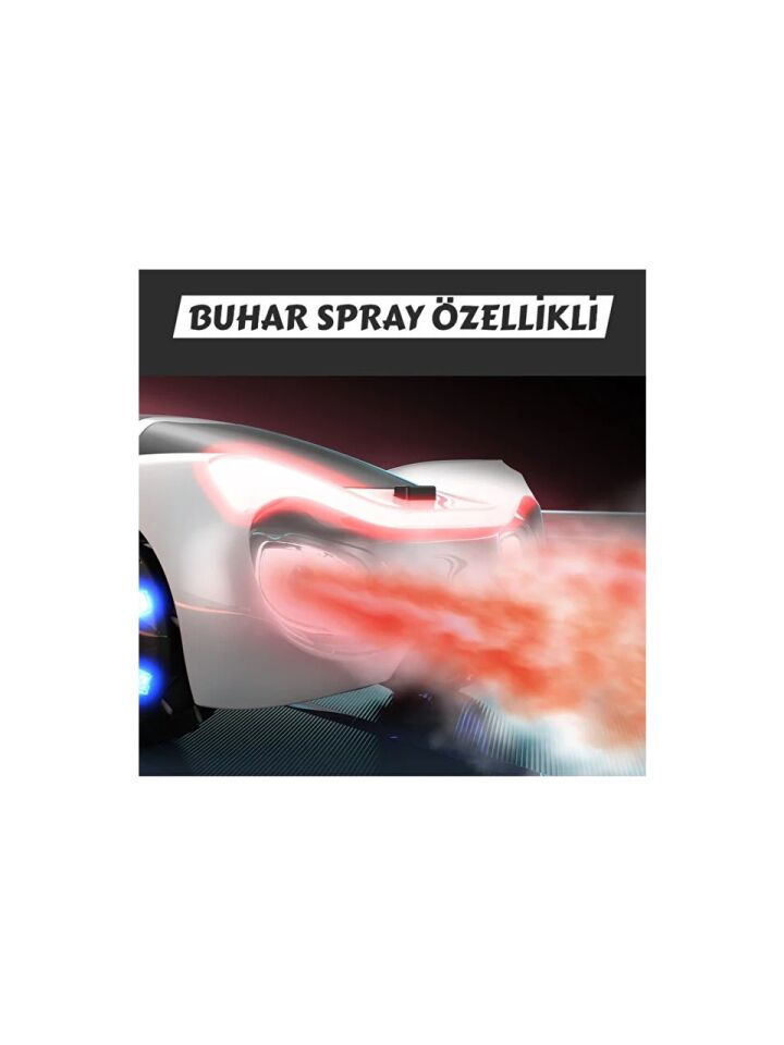 Uzaktan Kumandalı Şarjlı RC Araba 4x4 – LED Işıklı, Müzikli, Buhar Atan - Vivid Mavi