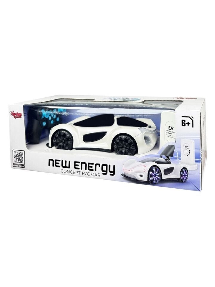 Uzaktan Kumandalı Şarjlı RC Araba 4x4 – LED Işıklı, Müzikli, Buhar Atan - Beyaz