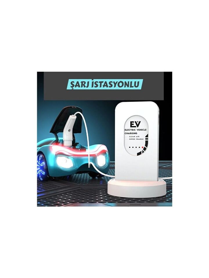 Uzaktan Kumandalı Şarjlı RC Araba 4x4 – LED Işıklı, Müzikli, Buhar Atan - Beyaz