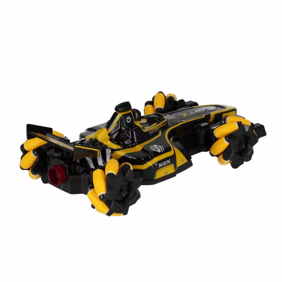 Bilek Kontrollü Duman Atan Işıklı Uzaktan Kumandalı RC Yarış Arabası 2.4G - Sarı