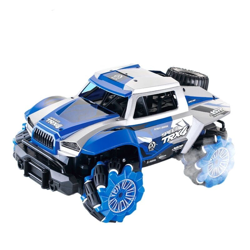 2.4G Şarjlı Duman Atan Drift Özellikli Full Fonksiyon Uzaktan Kumandalı Araba – 1200 mAh - Mavi