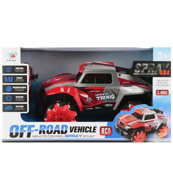 2.4G Şarjlı Duman Atan Drift Özellikli Full Fonksiyon Uzaktan Kumandalı Araba – 1200 mAh - Kırmızı