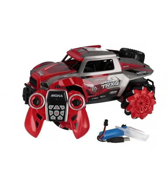2.4G Şarjlı Duman Atan Drift Özellikli Full Fonksiyon Uzaktan Kumandalı Araba – 1200 mAh - Kırmızı
