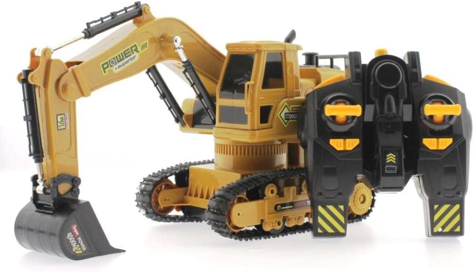 Uzaktan Kumandalı Şarjlı Paletli Ekskavatör Kepçe – 360° Döner Işıklı Sesli