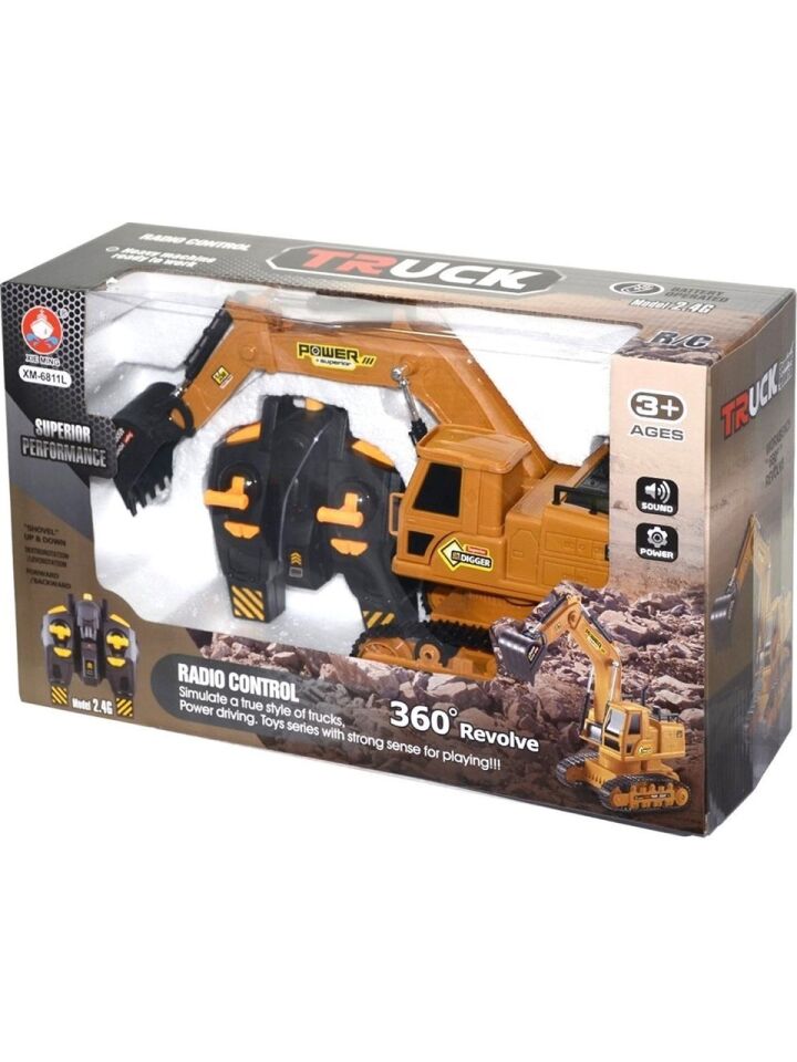 Uzaktan Kumandalı Şarjlı Paletli Ekskavatör Kepçe – 360° Döner Işıklı Sesli