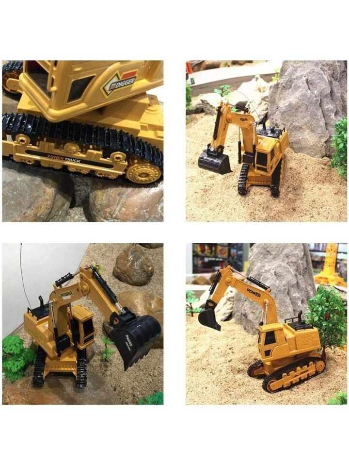 Uzaktan Kumandalı Şarjlı Paletli Ekskavatör Kepçe – 360° Döner Işıklı Sesli