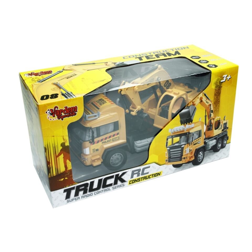 Rc Uzaktan Kumandalı Kepçeli İnşaat Kamyonu Şarjlı Full Fonksiyon