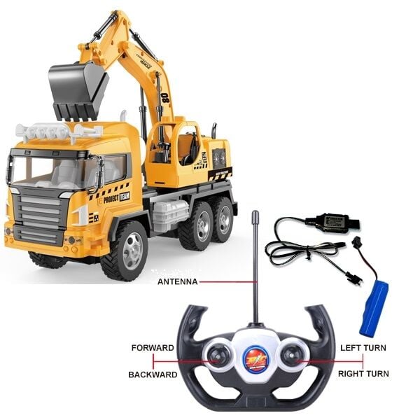 Rc Uzaktan Kumandalı Kepçeli İnşaat Kamyonu Şarjlı Full Fonksiyon