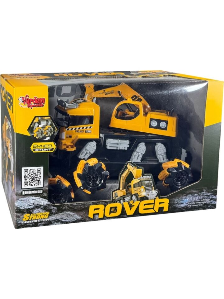 Uzaktan Kumandalı Şarjlı 6 Teker İnşaat Kamyonu – Ekskavatörlü