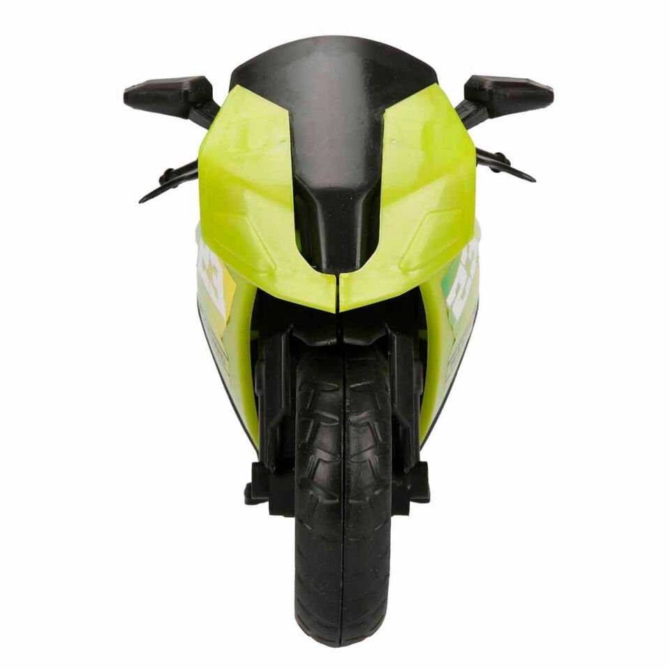 Detaylı Spor Yarış Motosikleti Oyuncak – Dayanıklı Büyük Boy - Yeşil