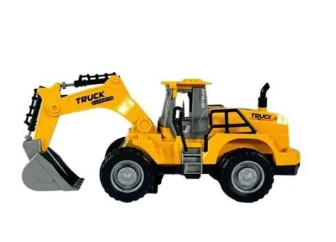 Pilli Işıklı Sesli 360° Hareketli İnşaat Kepçesi – Çarp Dön Özellikli