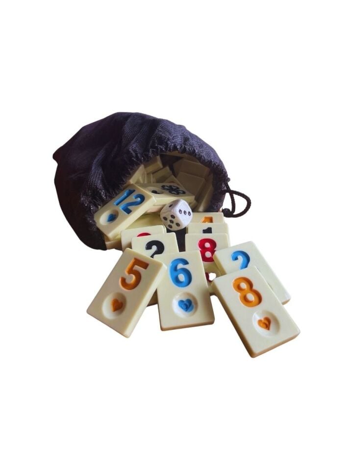 Dayan Profesyonel Büyük Boy Okey Seti – 4 Plastik Istaka, 54 Taş