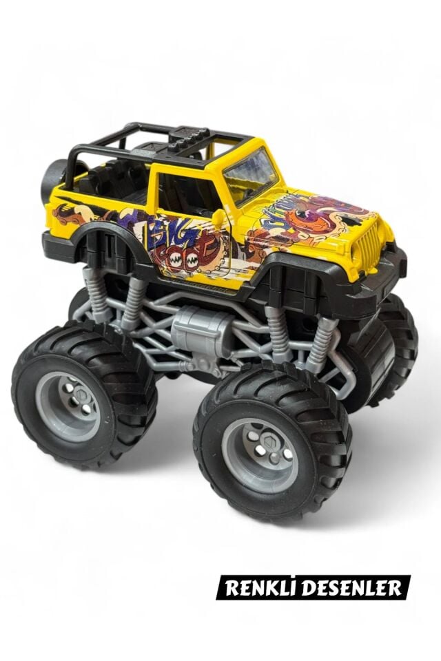 Sürtmeli Işıklı ve Müzikli 1:32 Safari 4x4 Kral Jeep - Off Road