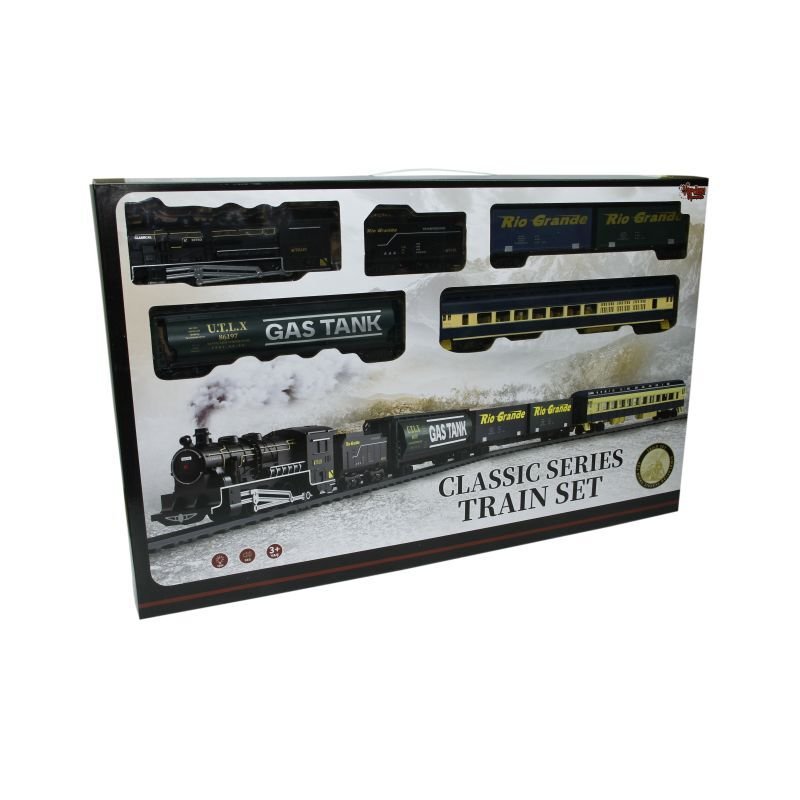 Classic Series - Nostaljik Işıklı ve Sesli 33 Parça Classic Büyük Tren Set