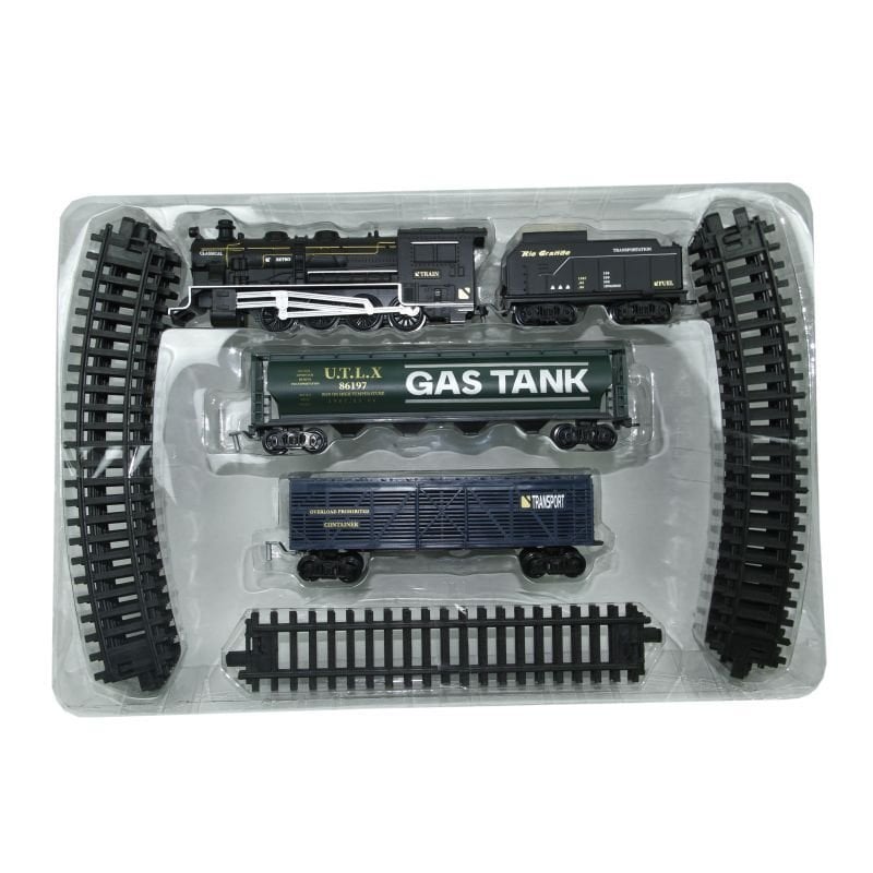 Classic Series - Nostaljik Işıklı ve Sesli 18 Parça Classic Büyük Tren Set