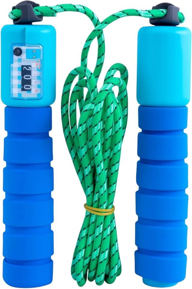 Atlama Ipi Kendinden Sayaçlı Plastik Gövdeli 2 Metre - Mavi