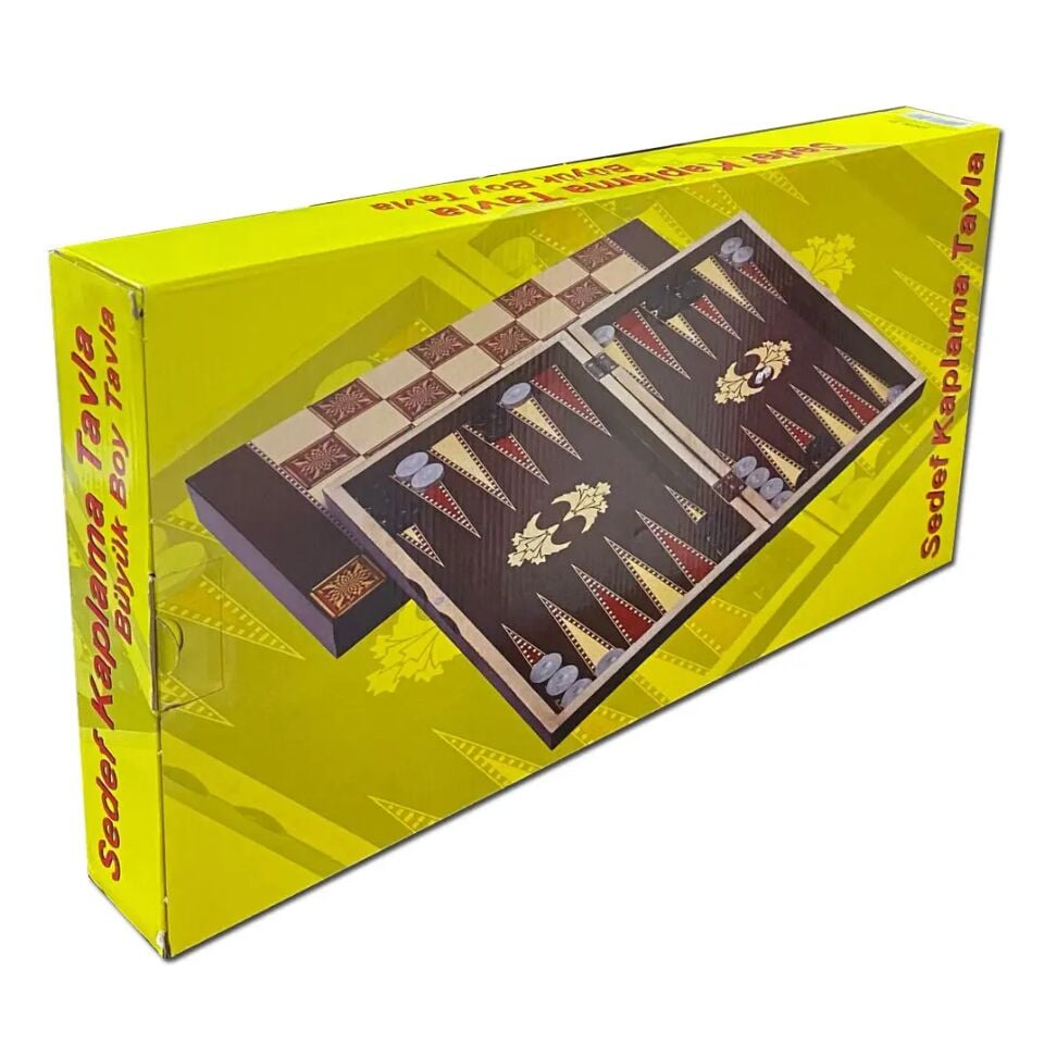 Premium Kaplama Tavla ve Satranç Oyun Seti – Lüks Tasarım