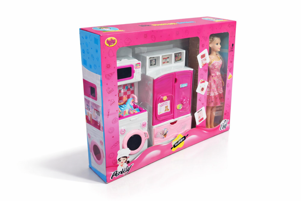 Anlily İlk Mutfak Setim – Bebekli Oyuncak Mutfak Seti
