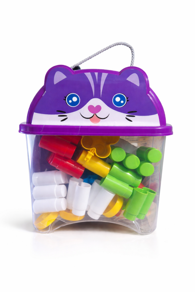 Eğitici Boru Blok Yapı Oyuncağı – 45 Parça