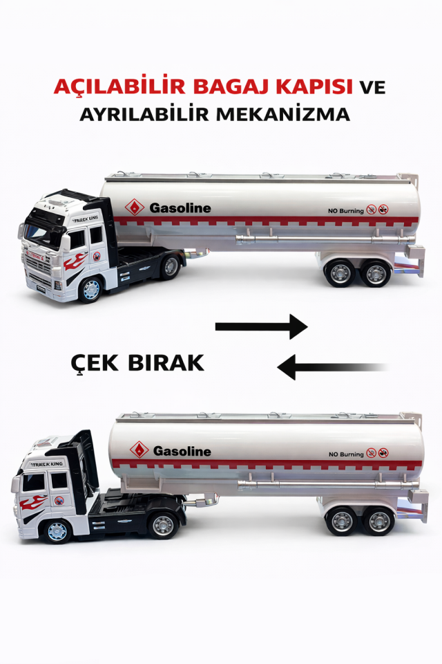 Benzin Tankeri Çek Bırak Tır - Metal Gövdeli