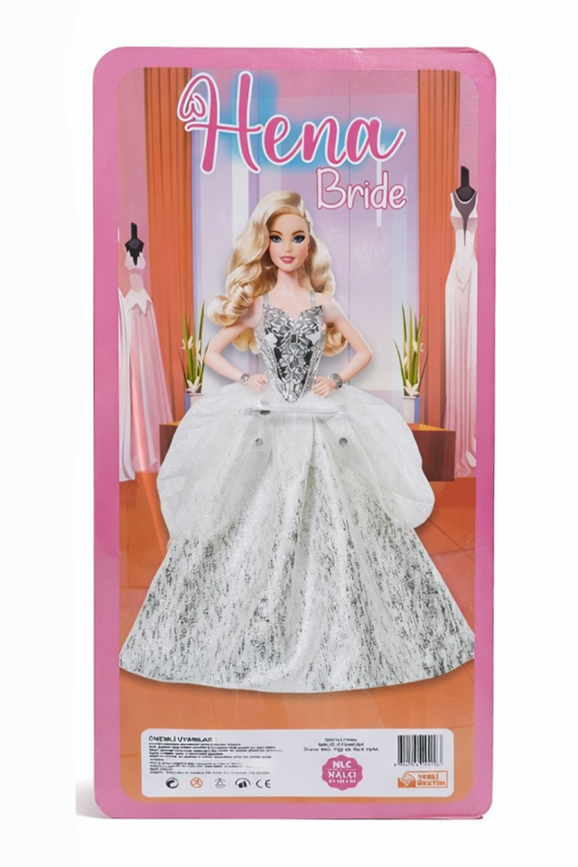 Hena Bride Gelinlikli Oyuncak Bebek