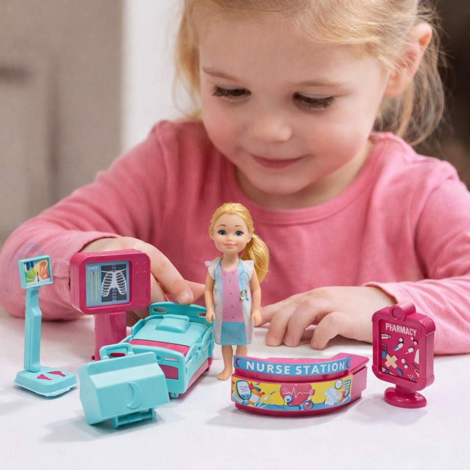Hastane Oyun Seti - Doktor & Hemşire - 9 Parça