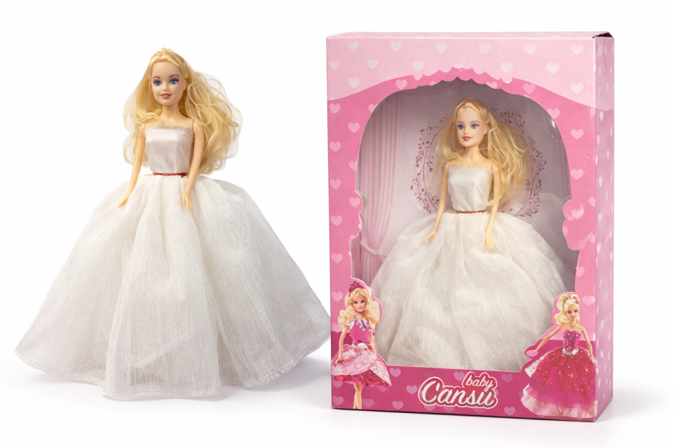 Gelinklikli Bebek - Beyaz Prenses Bebek 28cm