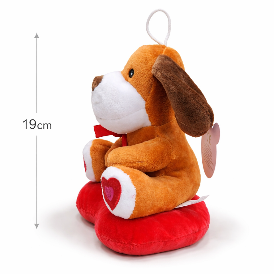 Sevgi Dolu Peluş Köpek - 19 CM