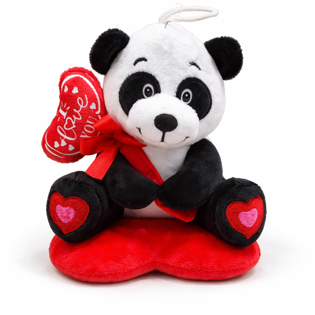Sevimli Kalpli Panda - Aşk Dolu - 19 CM