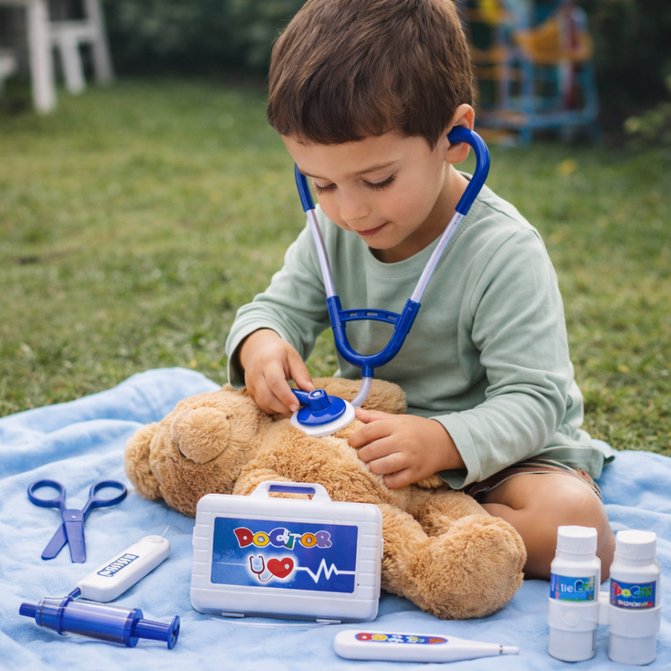 Çocuk Doktor Seti – 10 Parça - Mavi