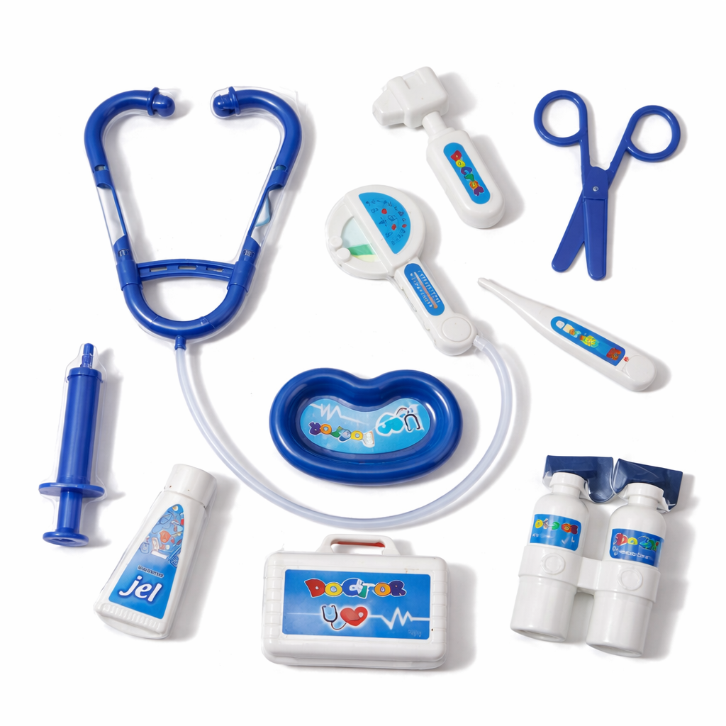 Çocuk Doktor Seti – 10 Parça - Mavi
