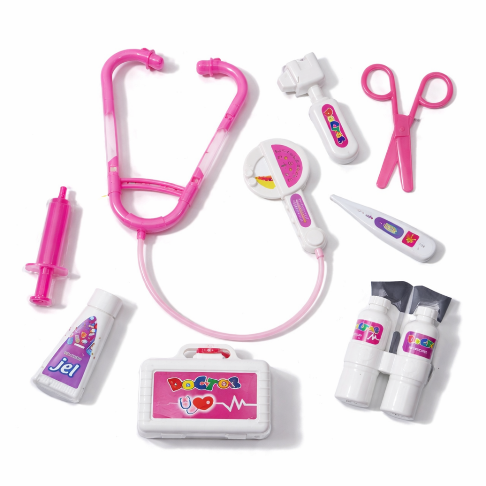 Çocuk Doktor Seti – 10 Parça - Pembe
