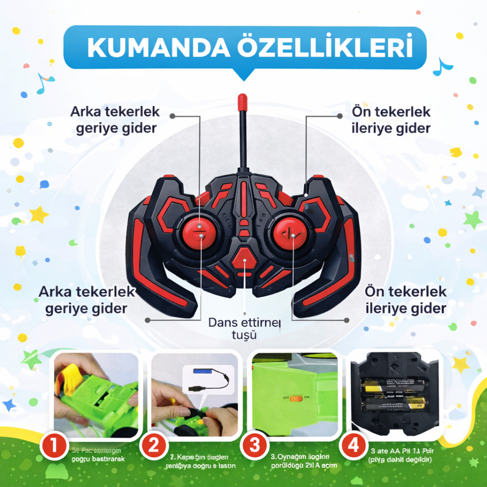 Dans Eden Çılgın Traktör - Kumandalı