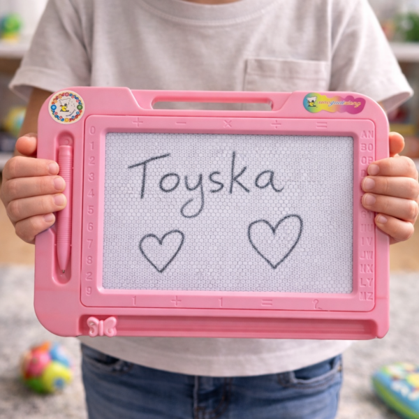 Eğitici Yaz Sil Manyetik Çizim Tahtası Pembe