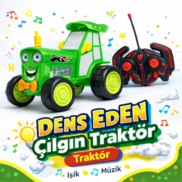 Dans Eden Çılgın Traktör - Kumandalı Yeşil