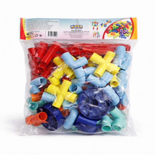 Eğitici Boru Lego Yapı Oyuncak Seti – 72 Parça