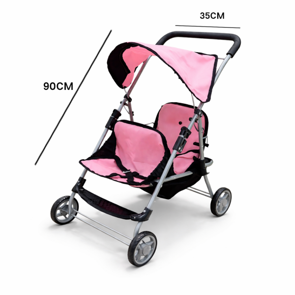 Katlanabilir Gölgelikli Oyuncak Bebek Arabası - Oyuncak Puset