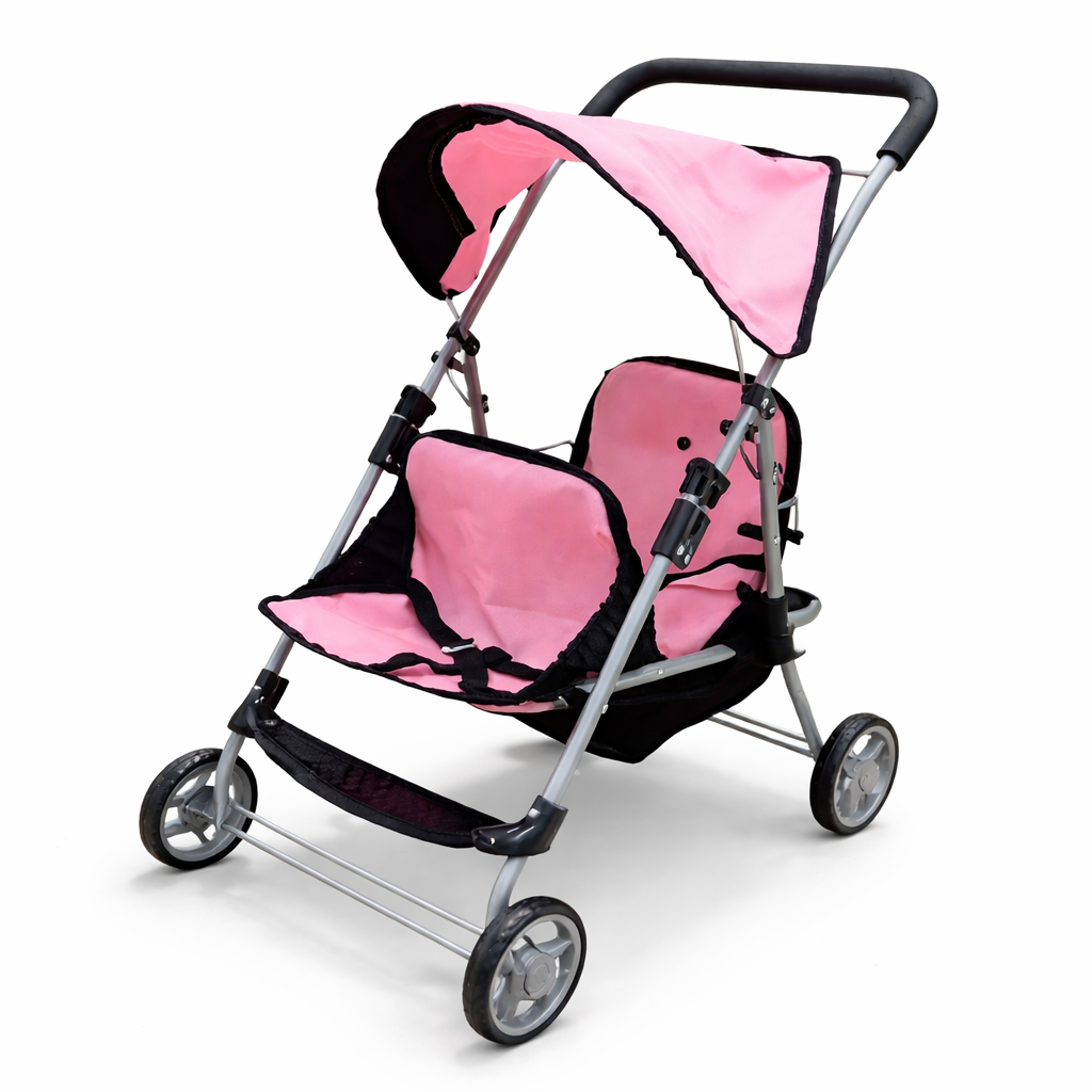 Katlanabilir Gölgelikli Oyuncak Bebek Arabası - Oyuncak Puset