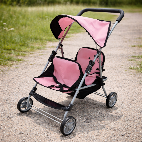 Katlanabilir Gölgelikli Oyuncak Bebek Arabası - Oyuncak Puset