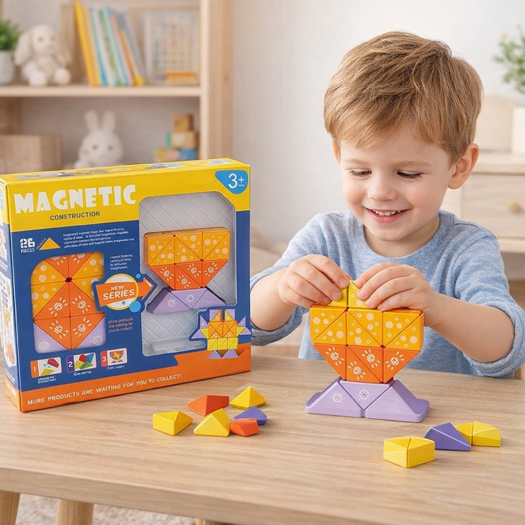 Zeka Geliştiren Manyetik Yapı Oyunu