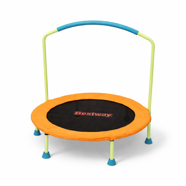 Mini Çocuk Trambolini – Tutma Kollu Güvenli Zıplama Trambolini 91CM x 96CM